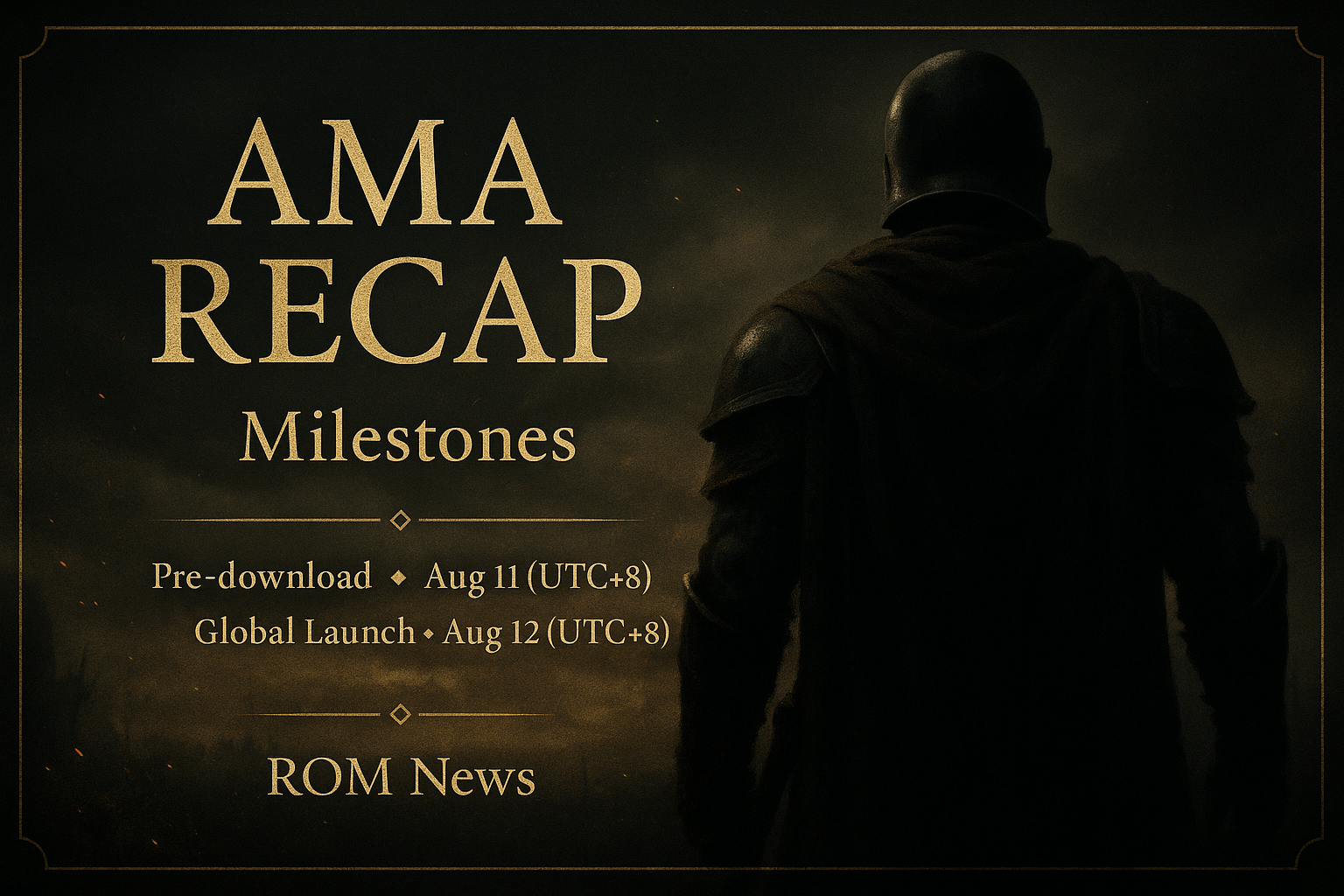 ROM: fechas de pre-descarga y lanzamiento global (resumen del 3.er AMA)